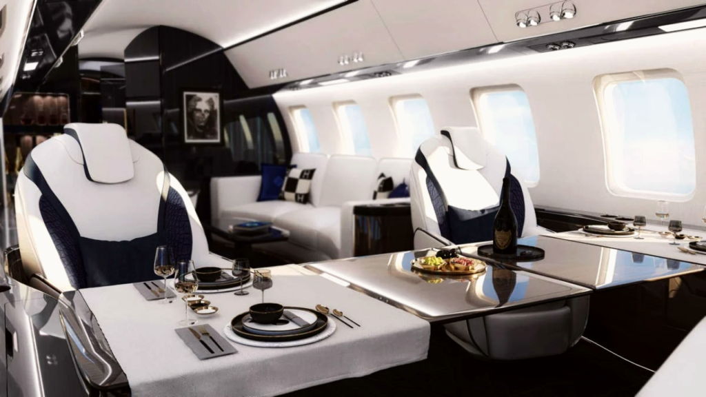 Jet Charter Range - Private jet interior - Private Jet Charter